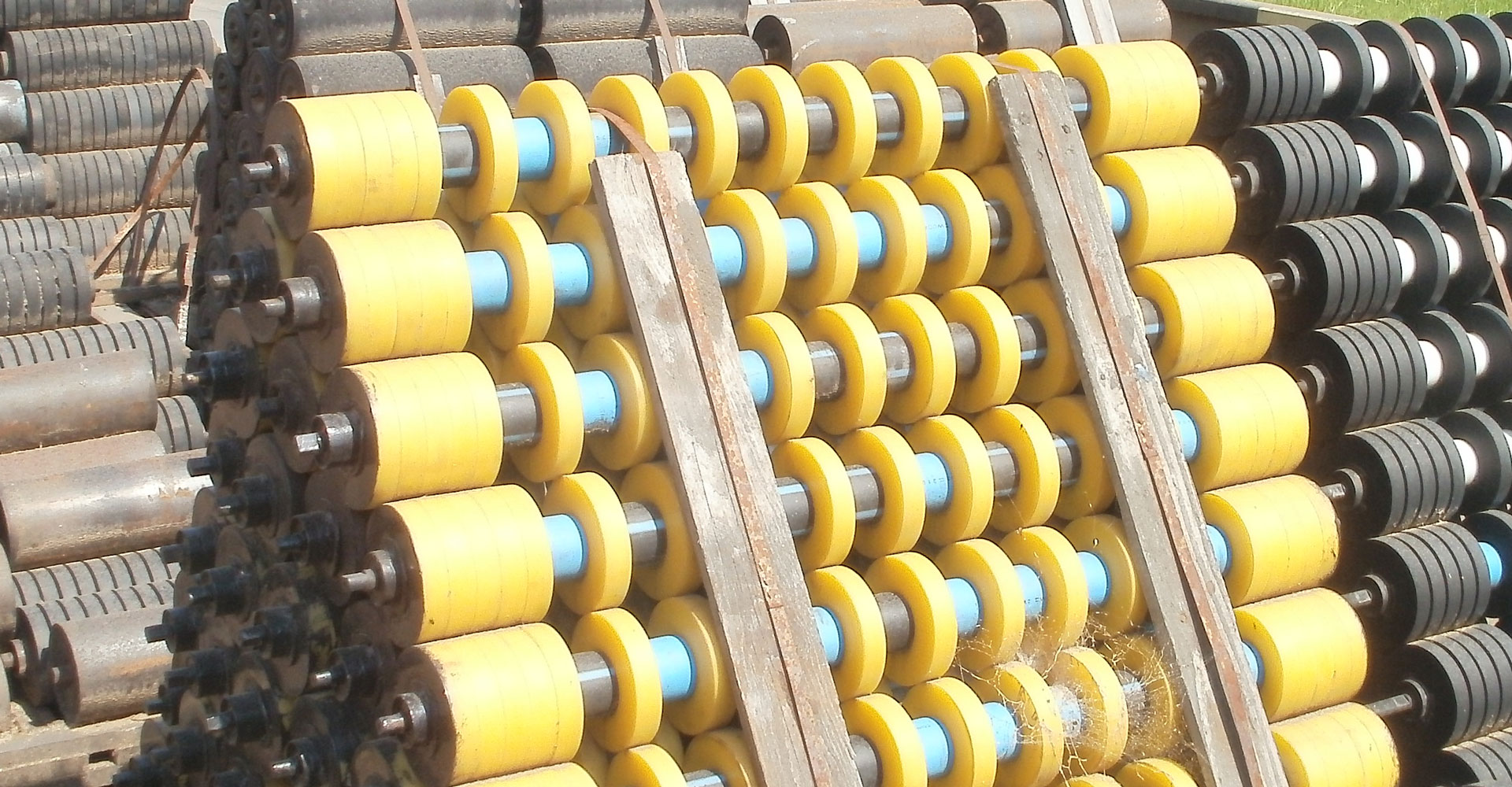 Rodillos y anillos de poliuretano para cintas transportadoras